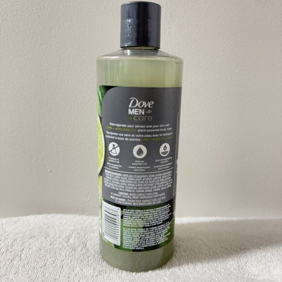 Dove Men Care Reinvigorating Lime + Avocado Oil Body Wash 18 Fl Oz - Picture 4 of 4